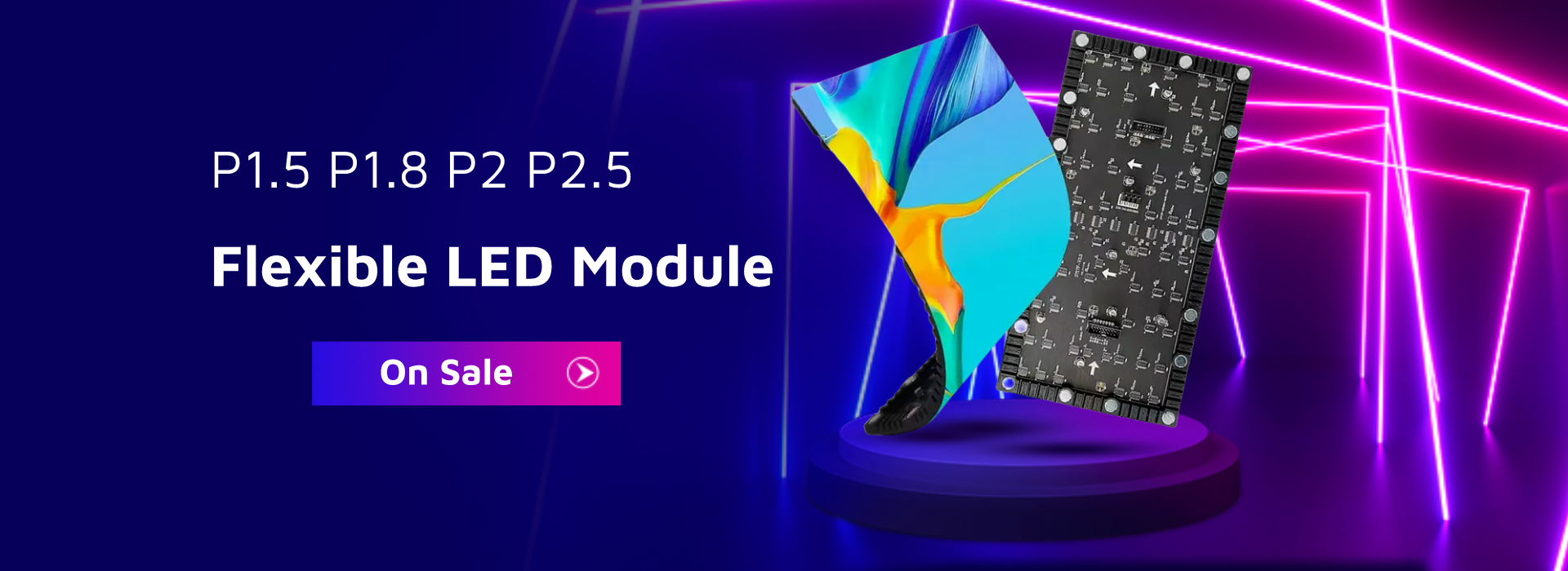 P1.5 p1.8 p2 p2.5 flexible led display module