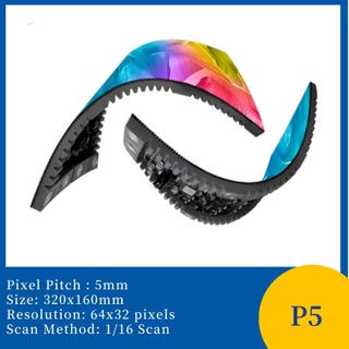 P5 320x160mm Indoor Flexible Led Display Module