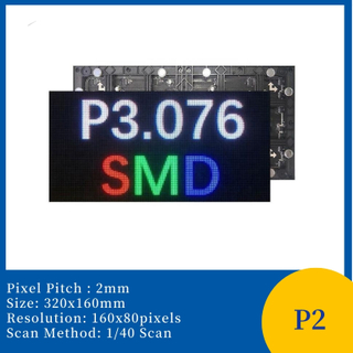 P3.076 Indoor Led Display Module 320x160mm