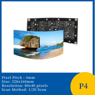 P4 320x160mm Indoor Flexible Led Display Module