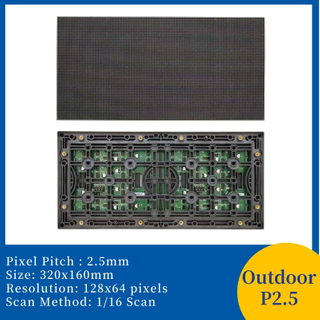 P2.5 320x160mm Outdoor Led Display Module