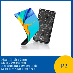 P2 320x160mm Indoor Flexible Led Display Module