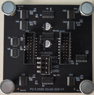 Indoor P2.5 LED Display Module 80x80mm 1/32 Scan SMD LED Panel 32*32 Pixels